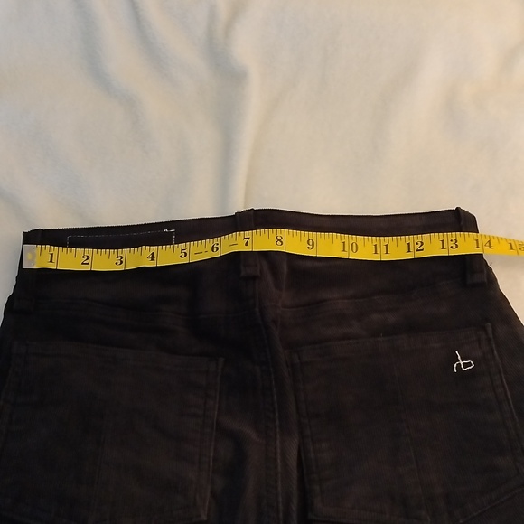 Rag & Bone High Rise Ankle Skinny Corduroy Pants Cropped Hem Women's 26 Read - Picture 7 of 7